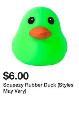 Five Below Squeezy Rubber Duck (Styles May Vary) offer