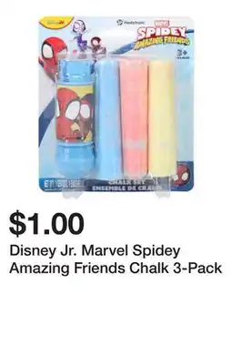 Five Below Disney Jr. Marvel Spidey Amazing Friends Chalk 3-Pack offer