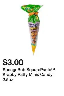 Five Below SpongeBob SquarePants Krabby Patty Minis Candy 2.5oz offer