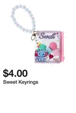 Five Below Sweet Keyrings offer