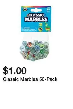 Five Below Classic Marbles 50-Pack offer