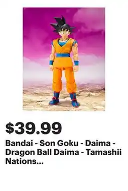 Best Buy Bandai - Son Goku - Daima - Dragon Ball Daima - Tamashii Nations S.H.Figuarts 5.7 Figure offer