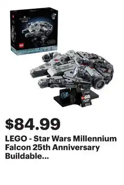 Best Buy LEGO - Star Wars Millennium Falcon 25th Anniversary Buildable Starship Model 75375 - Multi offer