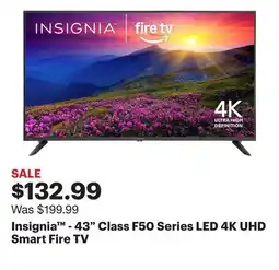 Best Buy Insignia - 43 Class F50 Series LED 4K UHD Smart Fire TV offer