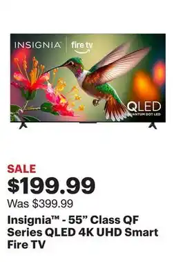 Best Buy Insignia - 55 Class QF Series QLED 4K UHD Smart Fire TV offer