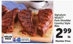 Safeway Signature SELECT Pork Shoulder Country Style Ribs offer
