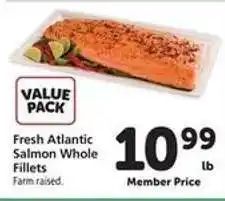 Safeway Fresh Atlantic Salmon Whole Fillets offer