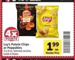 Safeway Lay's Potato Chips or Poppables offer