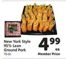 Safeway New York Style 95% Lean Ground Pork offer