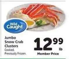Safeway Jumbo Snow Crab Clusters offer