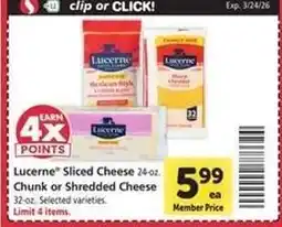 Safeway Lucerne Sliced Cheese offer
