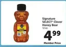 Safeway Signature Select Clover Honey Bear offer