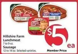 Safeway Hillshire Farm Lunchmeat/Sausage offer