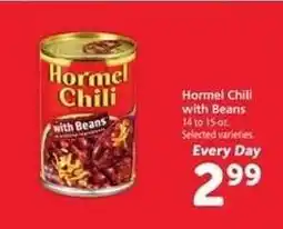 Safeway Hormel Chili With Beans offer