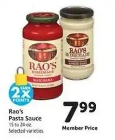 Safeway Rao's Pasta Sauce offer