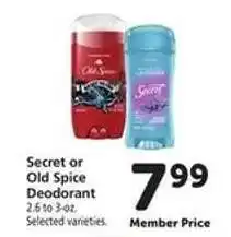 Safeway Secret or Old Spice Deodorant offer