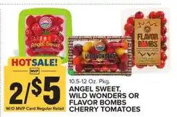 Food Lion Angel Sweet, Wild Wonders or Flavor Bombs Cherry Tomatoes offer