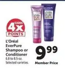 Safeway L'Oréal EverPure Shampoo or Conditioner offer