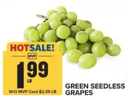 Food Lion Green Seedless Grapes offer