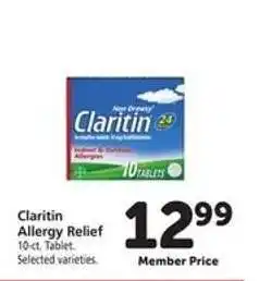 Safeway Claritin Allergy Relief offer