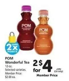 Safeway POM Wonderful Tea offer