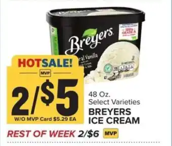Food Lion Breyers Ice Cream offer
