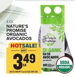 Food Lion Nature's Promise Organic Avocados offer