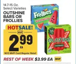 Food Lion OUTSHINE BARS OR FROLLIES offer