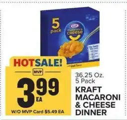 Food Lion Kraft Macaroni & Cheese Dinner offer
