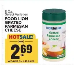 Food Lion FOOD LION GRATED PARMESAN CHEESE offer