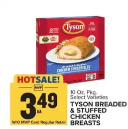 Food Lion TYSON BREADED & STUFFED CHICKEN BREASTS offer
