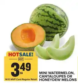 Food Lion Mini Watermelon, Cantaloupes or Honeydew Melons offer