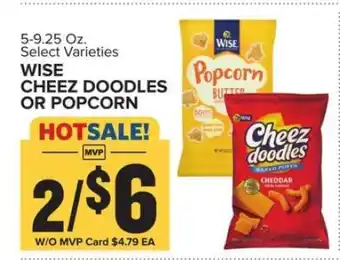 Food Lion Wise Cheez Doodles or Popcorn offer
