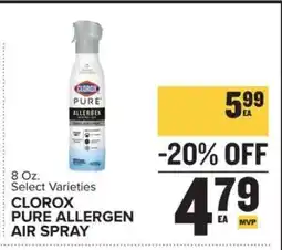Food Lion Clorox Pure Allergen Air Spray offer