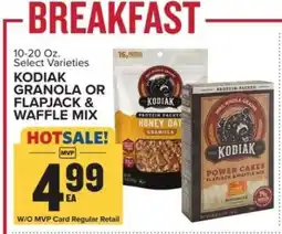 Food Lion KODIAK GRANOLA OR FLAPJACK & WAFFLE MIX offer