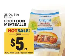 Food Lion FOOD LION MEATBALLS offer