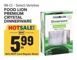 Food Lion Food Lion Premium Crystal Dinnerware offer