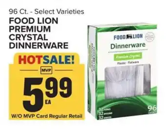 Food Lion Food Lion Premium Crystal Dinnerware offer