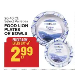 Food Lion Food Lion Plates or Bowls offer