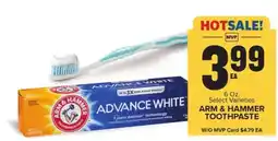 Food Lion Arm & Hammer Toothpaste offer