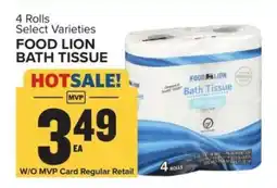 Food Lion FOOD LION BATH TISSUE offer