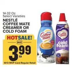 Food Lion Nestlé Coffee Mate Creamer or Cold Foam offer