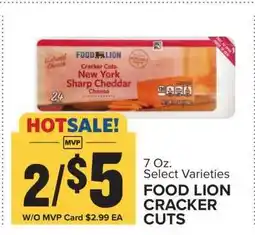 Food Lion FOOD LION CRACKER CUTS offer