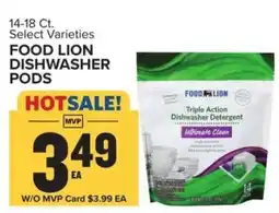 Food Lion FOOD LION DISHWASHER PODS offer