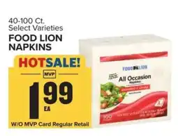 Food Lion FOOD LION NAPKINS offer