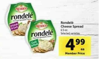 Safeway Rondelé Cheese Spread offer