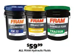 Advance Auto Parts ALL FRAM Hydraulic Fluids offer