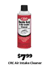 Advance Auto Parts CRC Air Intake Cleaner offer