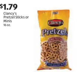 Aldi Clancy's Pretzel Sticks or Minis offer