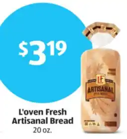 Aldi L'oven Fresh Artisanal Bread offer
